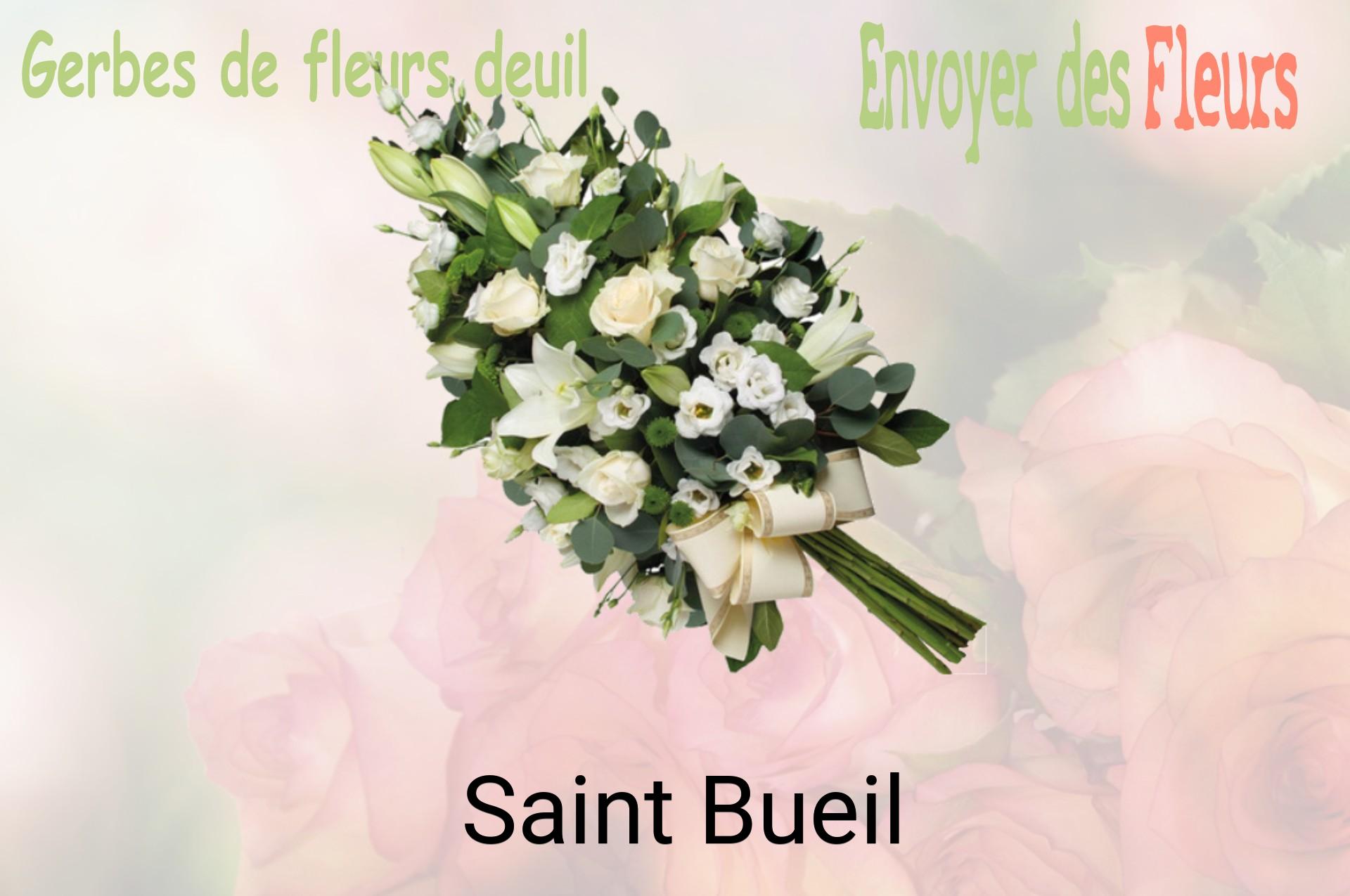 Gerbe de fleurs de deuil livrée à Saint-Bueil